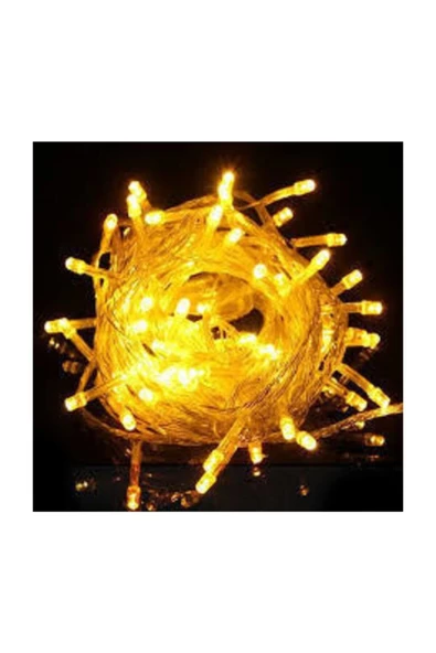 Pazariz Sabit - Animasyonlu | 10 Metre Ip  Işık - Yılbaşı Süs Işıkları Gün Işığı - Resim 2