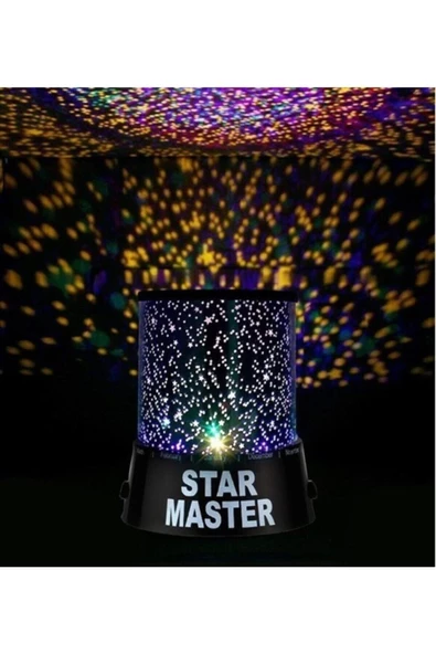 Pazariz Dijital Pazarlama Star Master Projeksiyon Dekoratif Gece Lambası ürün görseli 1