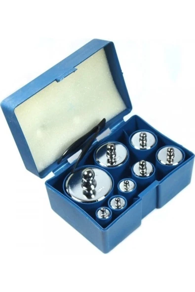 Pazariz Makine Terazi 8 Parça Tartı Kalibrasyon Ağırlık Kilo Seti 10g 20g 50g 100g 200g 500g ürün görseli