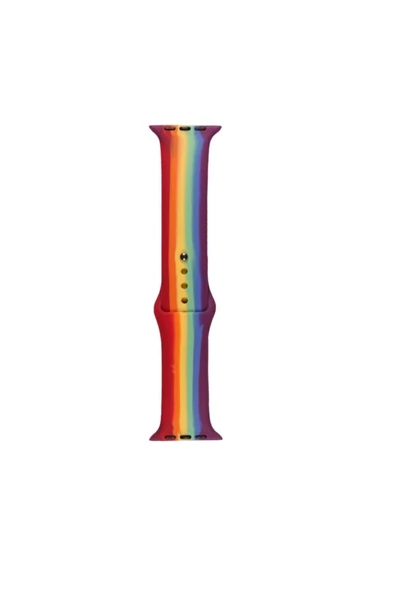 Pazariz Apple Watch Uyumlu Uyumlu Kordon 2 3 4 5 Seri 38 Mm 40 Mm Gökkuşağı