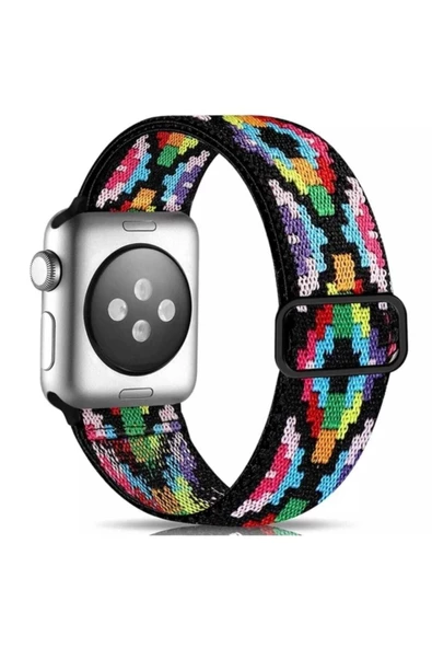 Pazariz Apple Watch Band (38-40-41 Mm) Uyumlu Ayarlanabilir Tokalı Esnek Rahat Şık Kordon ürün görseli 1