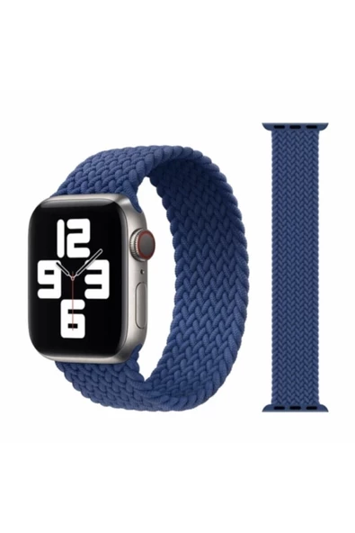 Pazariz Apple Watch Uyumlu Uyumlu 42 44mm 3 Adet Örgülü Esnek Kordon ürün görseli 1