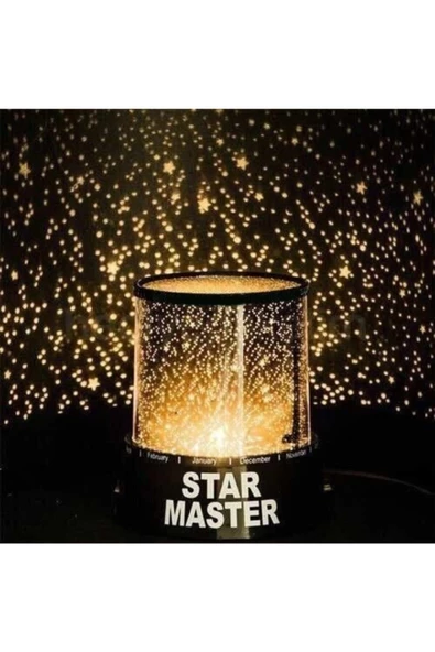 Pazariz Plus Star Master Yıldızlı Renkli Duvar Tavan Yansıtma Gece Masa Lambası - Resim 3