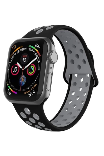 Pazariz Apple Watch Uyumlusilikon Delikli Kordon Iwatch Uyumlukayış 38mm/40mm -