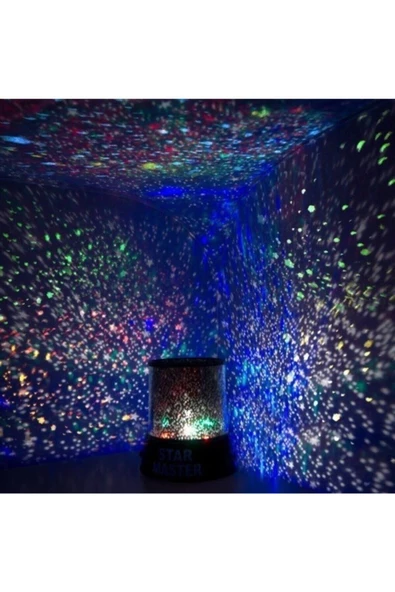 Pazariz Dijital Pazarlama Star Master Projeksiyon Dekoratif Gece Lambası - Resim 3