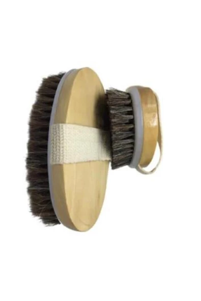 Pazariz % 100 Doğal Fırça At Kılı Selülit Fırçası Kokusuz Çok Amaçlı Fırça - Resim 2