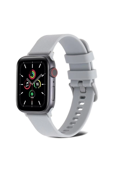 Pazariz Apple Watch Uyumlu5 6 7 8 Ultra 42mm 44mm 45mm Silikon Kordon ürün görseli 1