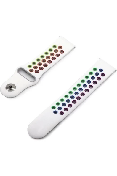 Pazariz Apple Watch Uyumlu42mm - 44mm - 45mm 1 2 3 4 5 6 Se 7 8 Için Delikli Spor Kordon Kayış