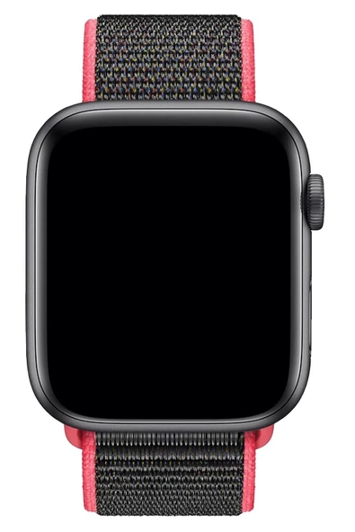 Pazariz Apple Watch Uyumlu 1-2-3-4-5-6-se-7 Serisi 42mm - 44mm - 45mm Uyumlu Spor Kumaş Kordon - Resim 2