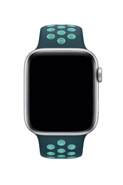 Pazariz Apple Watch Uyumlu Delikli 42-44-45 Mm Bileklik Spor Band Delikli Kordon T500 Dt T700s - Resim 2