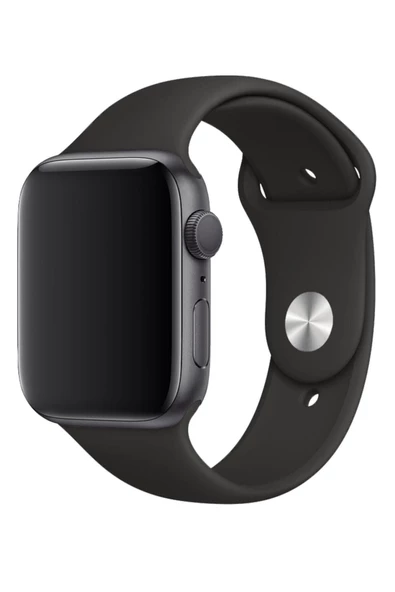 Pazariz Apple Watch Uyumlu Kordon 1 2 3 4 5 6 7 Se Seri 42 Mm/44 Mm/45mm Silikon Kordon Kayış - Resim 3