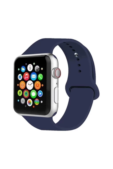 Pazariz Apple Watch Uyumlu Kordon 2 3 4 5 Seri 38 Mm Ve 40 Mm Silikon Kordon Kayış ürün görseli 1