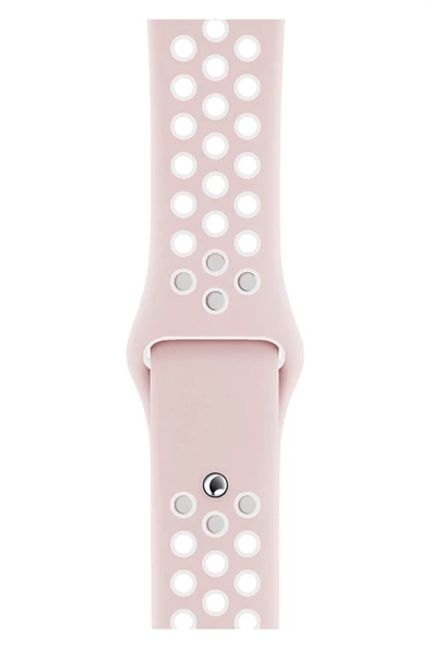 Pazariz Watch Uyumlu Silikon Kayış Delikli Kordon Uyumlu Seri 1 2 3 4 5 6 7 Se 38mm/40mm/41mm ürün görseli 1