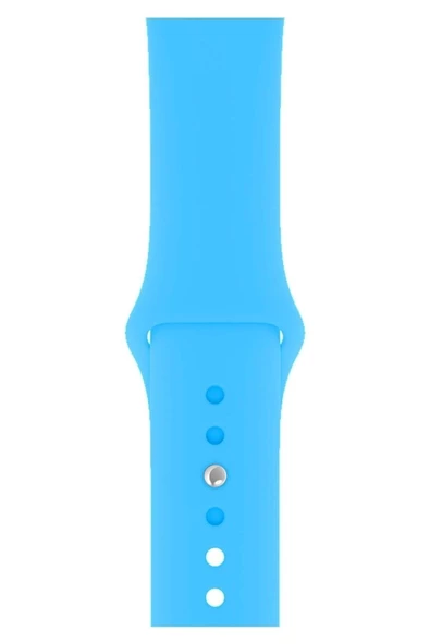 Pazariz Apple Watch Uyumlu 3 4 5 6 7 8 Se Delikli 42 44 45mm Kordon Kayış Bileklik Klasik Silikon