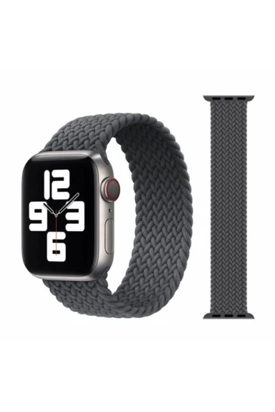 Pazariz Apple Watch Uyumlu Uyumlu 42 / 44mm Örgülü Esnek Kordon ürün görseli 1