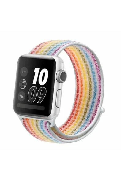 Pazariz Apple Watch Uyumlu 42 44 Mm Hasır Kordon