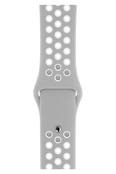 Pazariz Watch Uyumlu Silikon Kayış Delikli Kordon Uyumlu Seri 1 2 3 4 5 6 7 Se 42mm/44mm/45mm ürün görseli