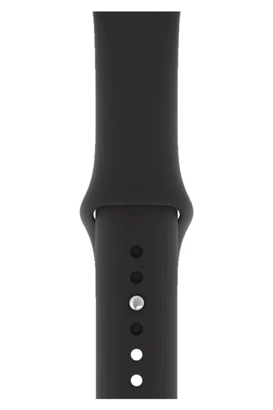 Pazariz Apple Watch Uyumlu 3 4 5 6 7 8 Se Delikli 38 40 41mm Kordon Kayış Bileklik Klasik Silikon ürün görseli 1