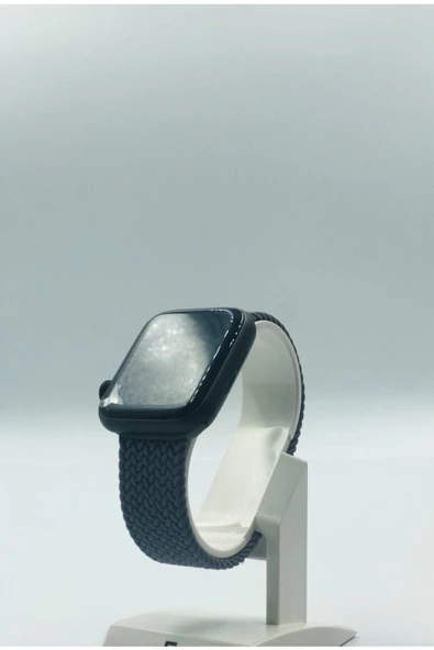 Pazariz Apple Watch Uyumlu Uyumlu 42 / 44mm Örgülü Esnek Kordon - Resim 2
