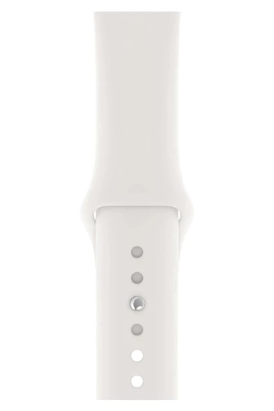 Pazariz Apple Watch Uyumlu 3 4 5 6 7 8 Se Delikli 42 44 45mm Spor Slikon Kordon Kayış Bileklik ürün görseli 1