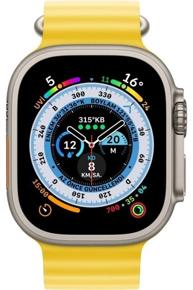 Pazariz Apple Watch Uyumlu42mm 44mm 45mm 49mm 1/2/3/4/5/6/se/7/8/ultra Kordon Silikon Kordon - Resim 3