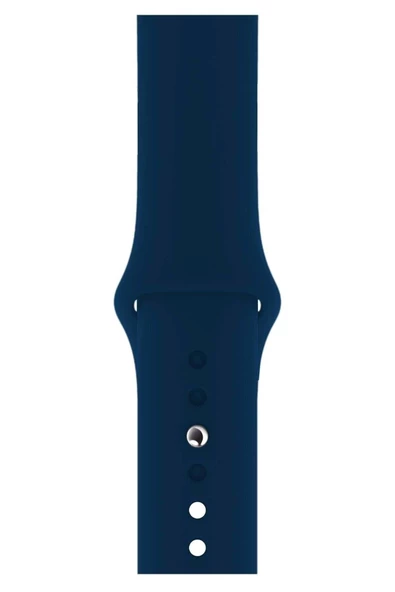 Pazariz Apple Watch Uyumlu 3 4 5 6 7 8 Se Delikli 38 40 41mm Kordon Kayış Bileklik Klasik Silikon