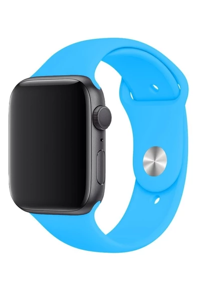 Pazariz Apple Watch Uyumlu Kordon 1 2 3 4 5 6 7 Se Seri 38 Mm/40 Mm/41mm Silikon Kordon Kayış - Resim 3
