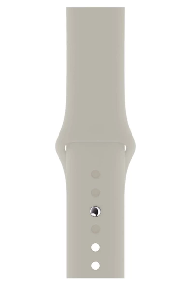 Pazariz Apple Watch Uyumlu 3 4 5 6 7 8 Se Delikli 42 44 45mm Kordon Kayış Bileklik Klasik Silikon ürün görseli 1