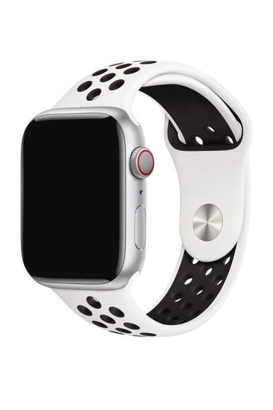 Pazariz Apple Watch Uyumlu Uyumlu 42-44-45 Mm Bileklik Spor Band Delikli Kordon T500 Dt T700s - Resim 2