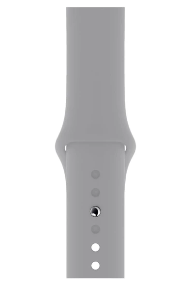 Pazariz Apple Watch Uyumlu 3 4 5 6 7 8 Se Delikli 42 44 45mm Kordon Kayış Bileklik Klasik Silikon ürün görseli 1