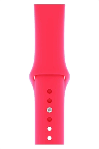 Pazariz Apple Watch Uyumlu 3 4 5 6 7 8 Se Delikli 38 40 41mm Kordon Kayış Bileklik Klasik Silikon ürün görseli 1