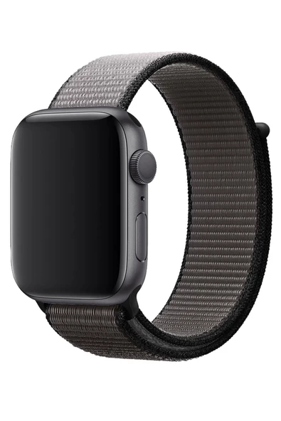 Pazariz Apple Watch Uyumlu 1-2-3-4-5-6-7-se Serisi 42mm - 44mm - 45mm Uyumlu Spor Kumaş Kordon - Resim 3