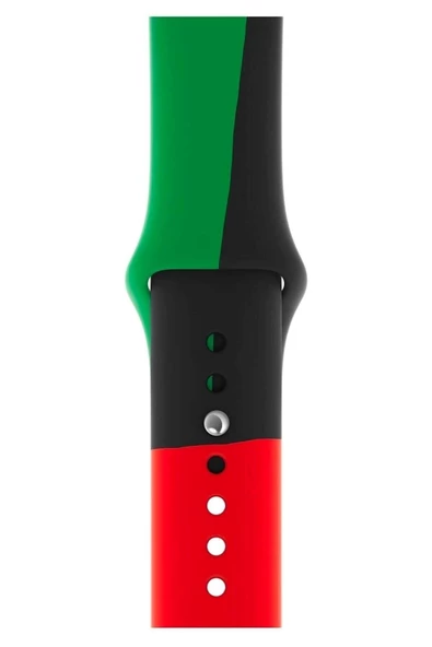 Pazariz Apple Watch Uyumlu 3 4 5 6 7 8 Se Delikli 38 40 41mm Kordon Kayış Bileklik Klasik Silikon