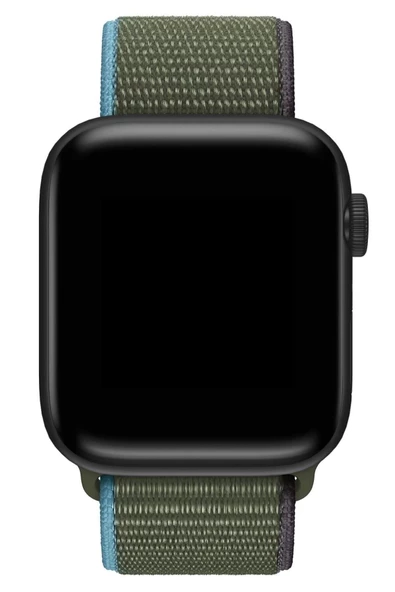 Pazariz Apple Watch Uyumlu 1-2-3-4-5-6-7-se Serisi 42mm - 44mm - 45mm Uyumlu Spor Kumaş Kordon - Resim 2