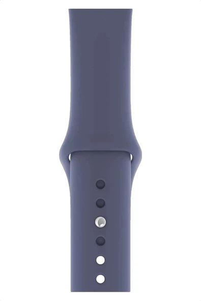 Pazariz Apple Watch Uyumlu 3 4 5 6 7 8 Se Delikli 38 40 41mm Kordon Kayış Bileklik Klasik Silikon ürün görseli