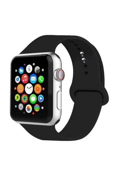 Pazariz Apple Watch Uyumlu 38mm - 40mm Slikon Kordon Watch Uyumlu ürün görseli 1
