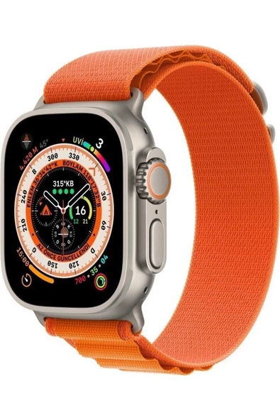 Pazariz Apple Watch Uyumlu42mm 44mm 45mm 49mm 1/2/3/4/5/6/se/7/8/ultra Kordon Kordon - Resim 2
