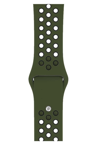 Pazariz Apple Watch Uyumlu Silikon Kayış Delikli Kordon Uyumlu Seri 1 2 3 4 5 6 7 Se 42mm/44mm/45mm ürün görseli 1