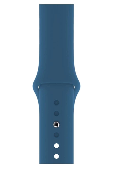 Pazariz Apple Watch Uyumlu 3 4 5 6 7 8 Se Delikli 38 40 41mm Kordon Kayış Bileklik Klasik Silikon ürün görseli 1