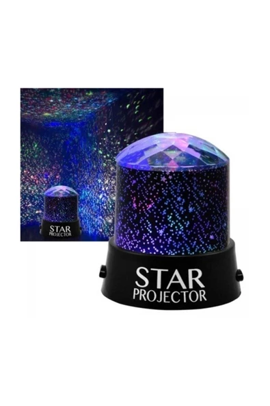Pazariz Pilli Star Master Led Lamba Projeksiyon Gece Lambası