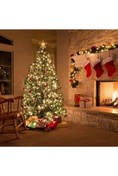 Pazariz 10mt Günışığı 100 Led Fişli Noel Parti Yılbaşı Ağaç Dekoratif Aydınlatma Lambası Animasyonlu Süsleme