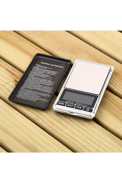 Pazariz Digital Lcd Hassas Cep Terazi Tartı 300 Gr. / 0.01 Gr. Thr122 - Resim 2