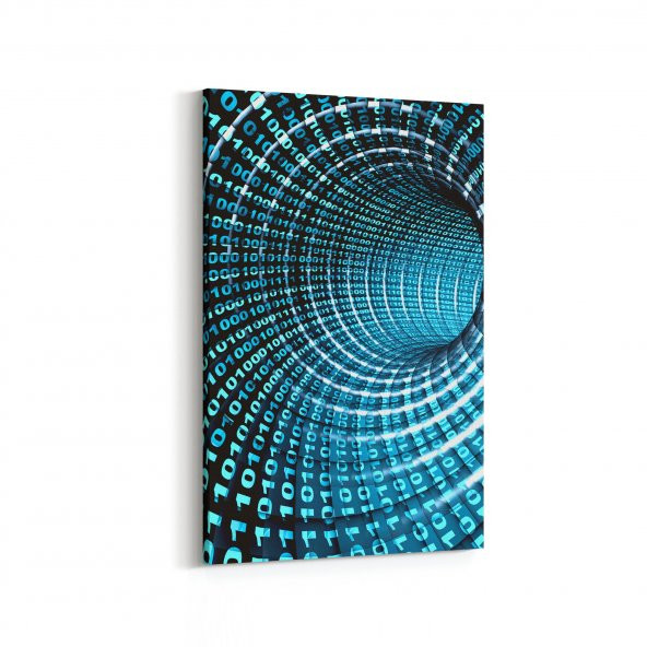 Olla 10214 Abstract Girdap Görsel Dikey Kanvas Tablo
