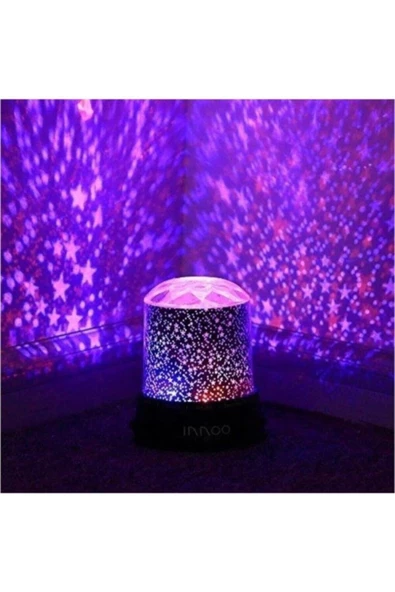 Pazariz Yıldız Yansıtmalı Led Lamba Projeksiyon Gece Lambası - Resim 2