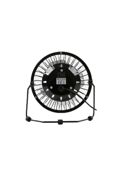 Pazariz As-f20 Masaüstü Metal Siyah Usb Fan - Resim 3
