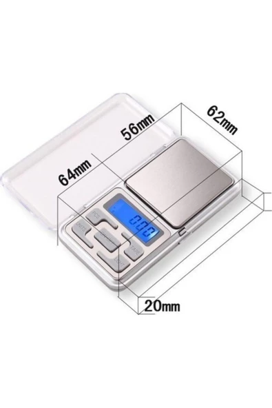 Pazariz Digital Lcd Hassas Cep Terazi Tartı 200 Gr - 0.01 Gr - 3