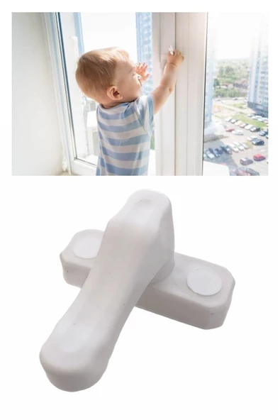 Pazariz 20 Adet Pvc Pimapen Pencere Cam Balkon Kapısı Güvenli Emniyet Kilidi Hırsız Kilidi ürün görseli 1