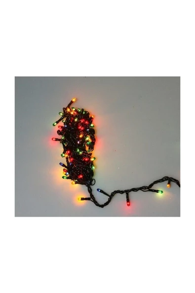 Pazariz 10mt Rgb 100 Led Fişli Noel Parti Yılbaşı Ağaç Dekoratif Aydınlatma Lambası Animasyonlu Süsleme