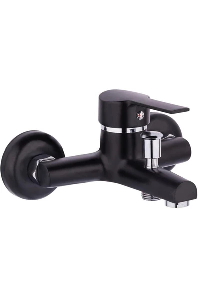 Pazariz Siyah Armatür Banyo Bataryası