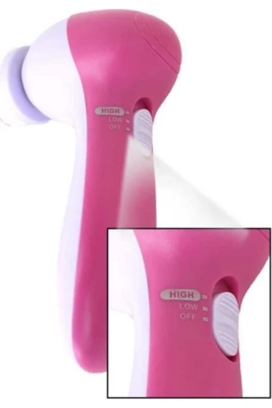 Pazariz Cilt Temizleme Ve Masaj Aleti 5 Başlıklı - Resim 2